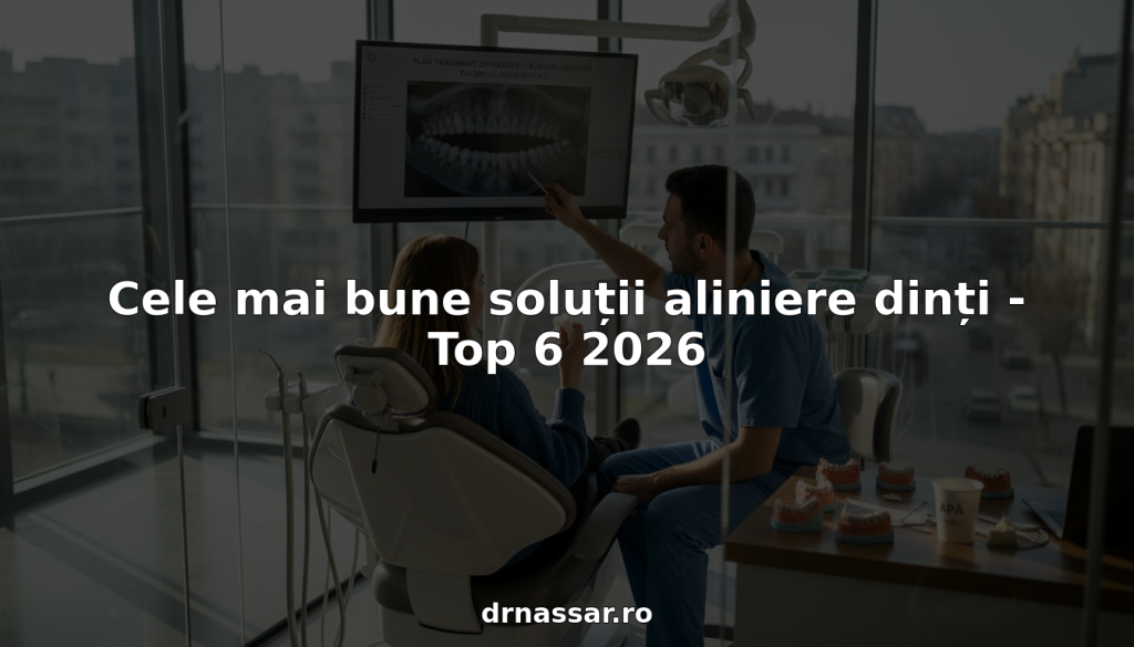 Pacientul discută cu medicul stomatolog despre îndreptarea dinților.