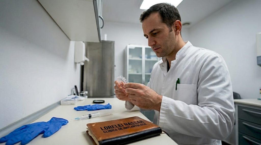 Medic stomatolog care se ocupă de pregătirea unei albiri dentare sigure