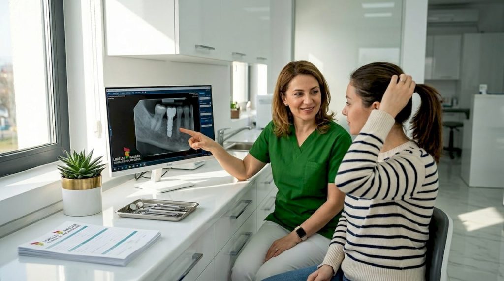 Procedura fațete dentare pas cu pas: ghid complet 3 Medicul stomatolog discută cu pacientul la prima consultație