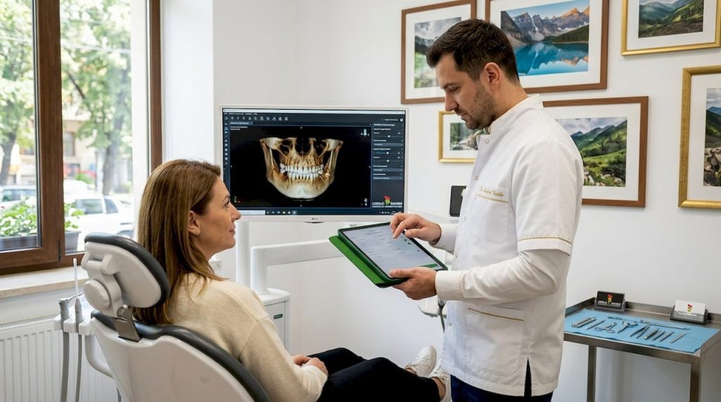 Consultație stomatologică cu tehnologie de scanare digitală