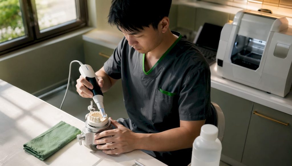 Tehnician dentar specializat în realizarea lucrărilor din zirconiu în laborator